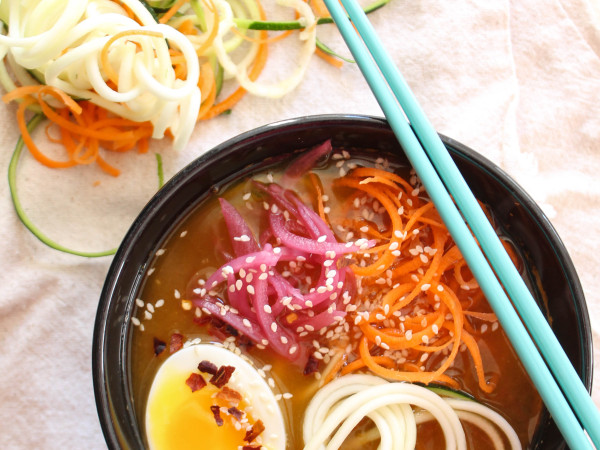Vegetable Noodle Bowl with an Asian Twist