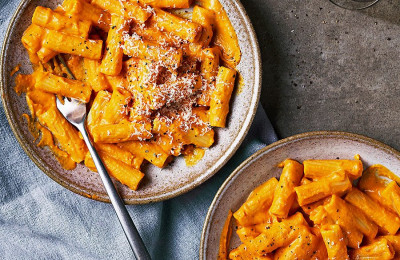 Silky Pumpkin Pasta Dish