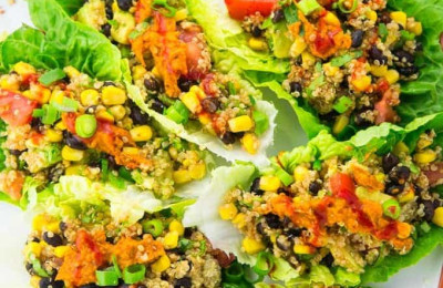 Quick and Simple Vegetarian Lettuce Wraps
