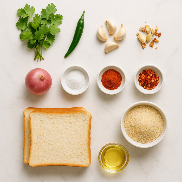 Fried Chicken Stuffed Bread ingredients
