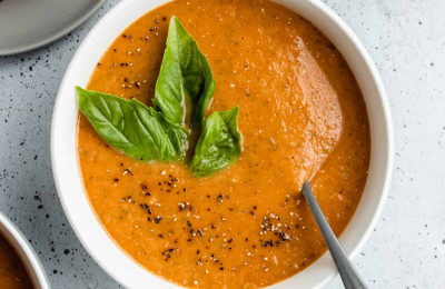 Traditional Dairy-Free Tomato Basil Soup