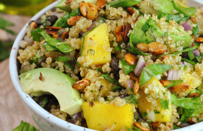Quinoa Tossed in Chipotle-Lime Dressing