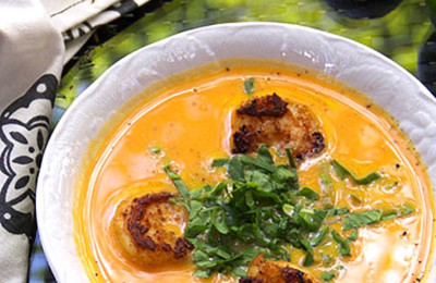 Sweet Potato and Spicy Shrimp Soup