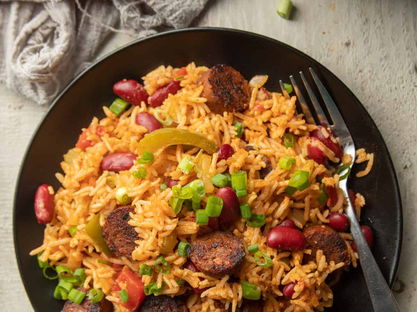 Vegan Jambalaya Made in a Slow Cooker