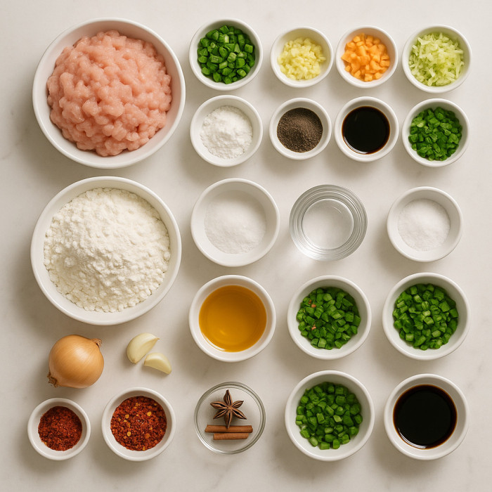 Chicken and Dumplings Dish ingredients