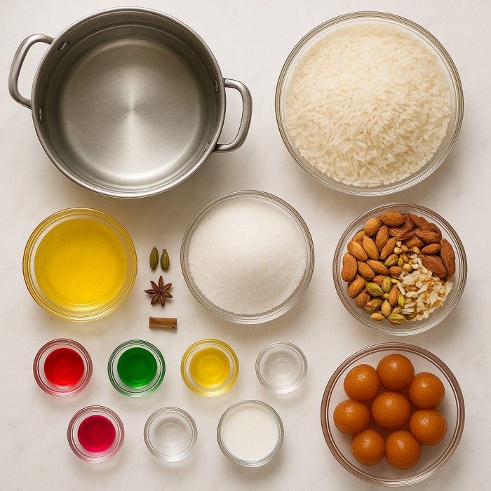 Luxurious Sweet Rice with Meat ingredients