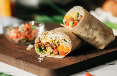 Hearty Country Breakfast Burritos