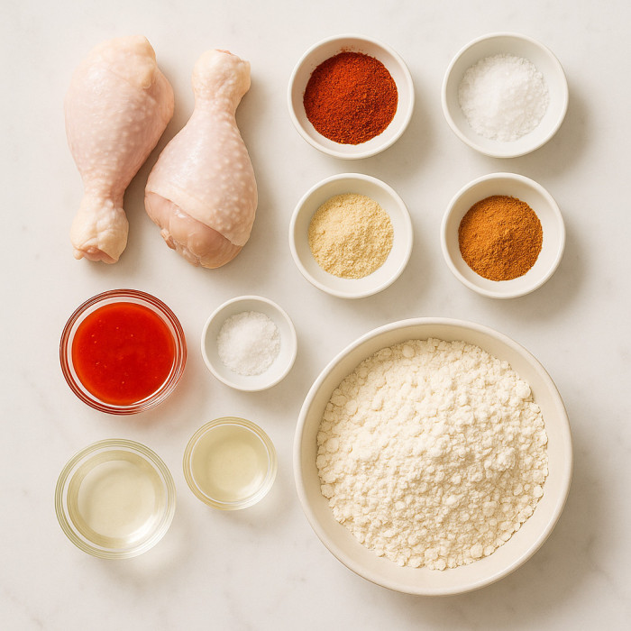 Crispy Fried Chicken with a Crunch ingredients