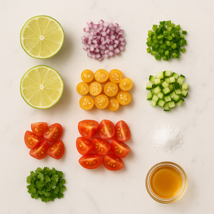 Salsa made with Ground Cherries ingredients